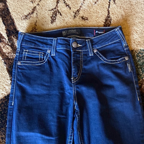 Suki Super Stretch Silver Jeans Capris W29/L23 - Picture 5 of 14